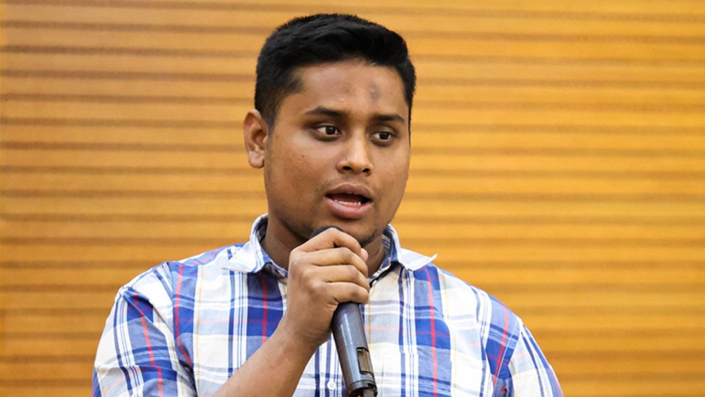 আমাকে দিয়ে আর যাই হোক, চাঁদাবাজি-টেন্ডারবাজি ও দুর্নীতি সম্ভব না: হাসনাত